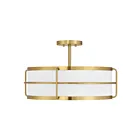 Savoy House 6-4193-4-322 4-Lights 240W Warm Brass Semi Flush Mount