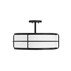 Savoy House 6-4193-4-89 4-Lights 240W Matte Black Semi Flush Mount