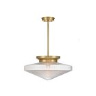 Savoy House 6-4464-1-322 Norwich 1-Light 60W Warm Brass Incandescent/LED Pendant
