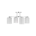 Savoy House 6-4693-4-11 4-Lights 240W Chrome Semi Flush Mount