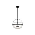 Savoy House 6-4723-4-89 Denmar 4-Lights 240W Matte Black Convertible Semi-Flush Mount or Pendant