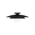Savoy House 6-5564-1-89 1-Light 60W Matte Black Semi Flush Mount