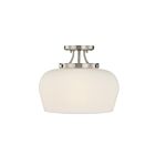 Savoy House 6-6035-3-SN Octave 3-Lights 60W Satin Nickel Incandescent/LED Semi Flush Mount