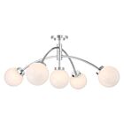 Savoy House 6-6199-5-11 5-Lights 17.5W Chrome Semi Flush Mount
