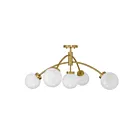 Savoy House 6-6199-5-322 5-Lights 17.5W Warm Brass Semi Flush Mount