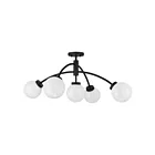 Savoy House 6-6199-5-89 5-Lights 17.5W Matte Black Semi Flush Mount