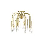 Savoy House 6-6684-4-127 Anholt 4-Lights 240W Noble Brass Convertible Semi Flush Mount or Rod Pendant