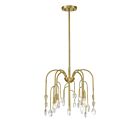 Savoy House 6-6684-4-127 Anholt 4-Lights 240W Noble Brass Convertible Semi Flush Mount or Rod Pendant