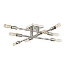 Savoy House 6-7003-8-109 Lyrique 8-Lights 480W Polished Nickel Semi Flush Mount
