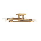 Savoy House 6-7003-8-322 Lyrique 8-Lights 480W Warm Brass Semi Flush Mount