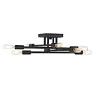 Savoy House 6-7003-8-89 Lyrique 8-Lights 480W Matte Black Semi Flush Mount