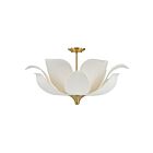 Savoy House 6-7163-6-322 Elsie 6-Lights 60W Brass Incandescent/LED Semi Flush Mount