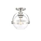 Savoy House Essentials 6-7200-1-SN Pendleton 1-Lights 60W Satin Nickel Semi Flush Mount