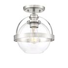 Savoy House Essentials 6-7200-1-SN Pendleton 1-Lights 60W Satin Nickel Semi Flush Mount