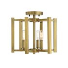 Savoy House Essentials 6-7702-3-322 Benson 3-Lights 180W Warm Brass Semi Flush Mount