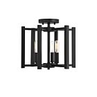 Savoy House Essentials 6-7702-3-89 Benson 3-Lights 180W Matte Black Semi Flush Mount