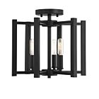 Savoy House Essentials 6-7702-3-89 Benson 3-Lights 180W Matte Black Semi Flush Mount