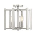 Savoy House Essentials 6-7702-3-SN Benson 3-Lights 180W Satin Nickel Semi Flush Mount