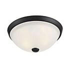Savoy House Essentials 6-780-11-BK 2-Lights 80W Matte Black Flush mount