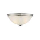 Savoy House Essentials 6-780-11-SN 2-Lights 80W Satin Nickel Flush Mount