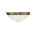 Savoy House Essentials 6-780-13-322 2-Lights 120W Warm Brass Flush Mount