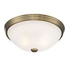 Savoy House Essentials 6-780-13-322 2-Lights 120W Warm Brass Flush Mount