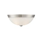 Savoy House Essentials 6-780-13-SN 2-Lights 120W Satin Nickel Flush Mount