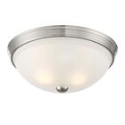 Savoy House Essentials 6-780-13-SN 2-Lights 120W Satin Nickel Flush Mount