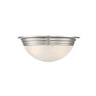 Savoy House Essentials 6-782-11-SN 2-Lights 80W Satin Nickel Flush Mount