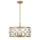 Savoy House 6-8410-4-322 4-Lights 240W Warm Brass Pendant