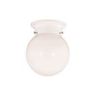 Savoy House 6-904-5-WHT 1-Lights 60W White Flush Mount