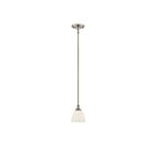 Savoy House Essentials Herndon 7-1010-1-SN 1-Lights 60W Satin Nickel Mini Pendant