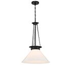 Savoy House Myers 7-1011-1-89 1-Light 60W Matte Black Pendant