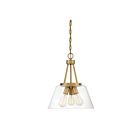 Savoy House Essentials Calhoun 7-1025-3-322 3-Lights 180W Warm Brass Pendant