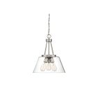 Savoy House Essentials Calhoun 7-1025-3-SN 3-Lights 180W Satin Nickel Pendant
