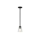 Savoy House Essentials Calhoun 7-1026-1-89 1-Lights 60W Matte Black Mini Pendant