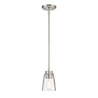 Savoy House Essentials Calhoun 7-1026-1-SN 1-Lights 60W Satin Nickel Mini Pendant