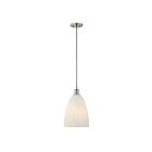 Savoy House 7-1244-1-SN Baldwin 1-Light 60W Satin Nickel Incandescent/LED Pendant