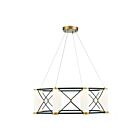 Savoy House Aries 7-1640-8-144 8-Lights 56W Matte Black with Burnished Brass Accents Pendant