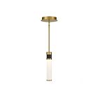 Savoy House Abel 7-1643-1-143 1-Lights 8W Matte Black with Warm Brass Accents Mini Pendant