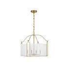 Savoy House 7-1693-4-322 4-Lights 240W Warm Brass Pendant