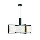 Savoy House Hayward 7-1696-5-143 5-Lights 300W Matte Black with Warm Brass Accents Pendant