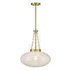 Savoy House 7-1740-1-322 1-Light 60W Warm Brass Pendant