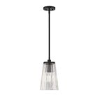 Savoy House Essentials Chantilly 7-1742-1-89 1-Lights 60W Matte Black Pendant