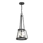Savoy House Essentials Crawford 7-1803-3-89 3-Lights 180W Matte Black Pendant