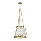 Savoy House Essentials Crawford 7-1804-4-322 4-Lights 240W Warm Brass Pendant