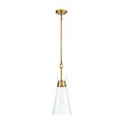 Savoy House Essentials Lakewood 7-1831-1-322 1-Lights 60W Warm Brass Pendant