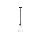 Savoy House Essentials Lakewood 7-1831-1-89 1-Lights 60W Matte Black Pendant