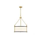 Savoy House Kian 7-1920-3-261 3-Lights 180W Matte Black with True Gold Pendant