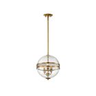 Savoy House Essentials Stirling 7-200-3-322 3-Lights 180W Warm Brass Pendant